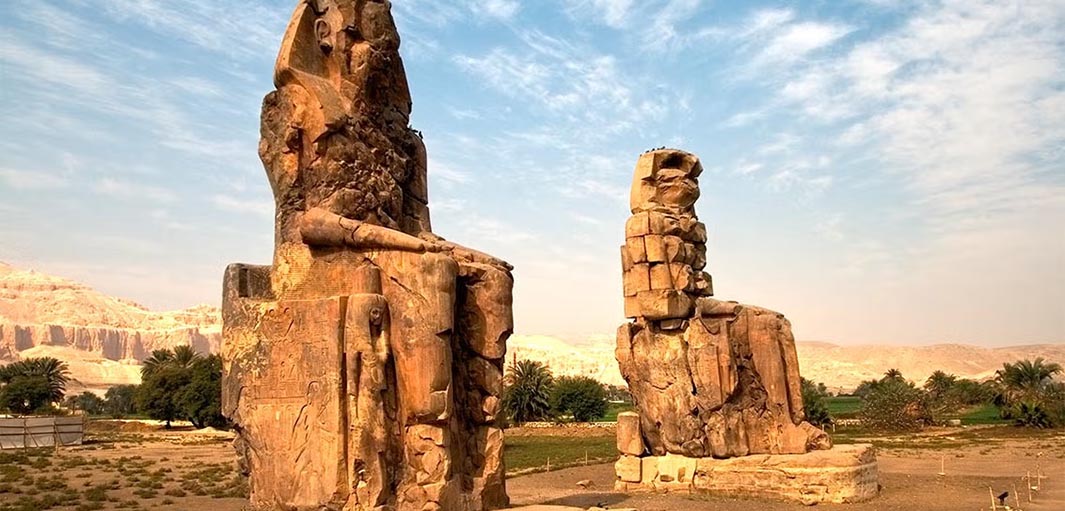 Los colosos de Memón.  Los gigantes de Luxor