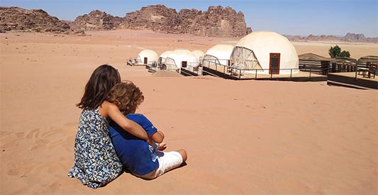 Viajar a Jordania con niños