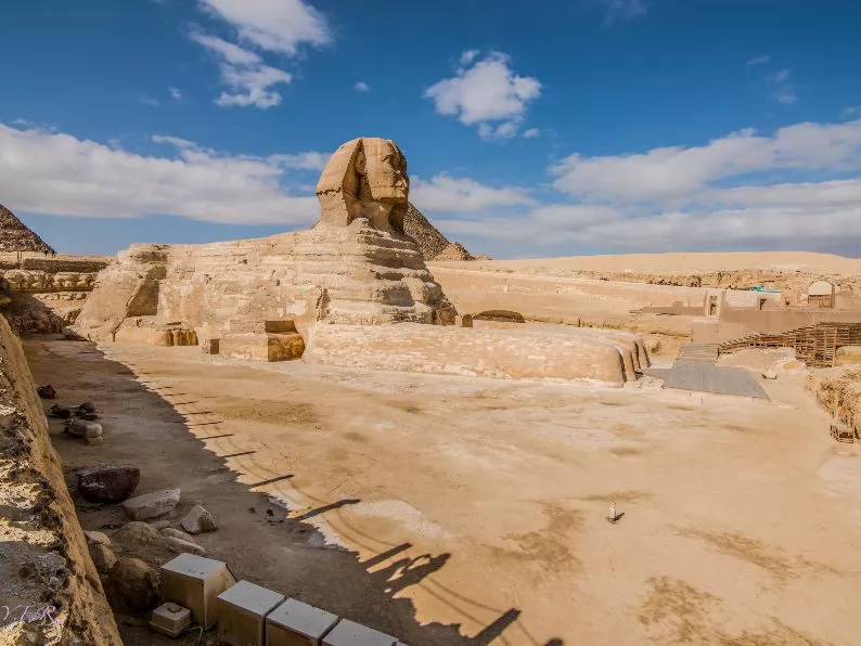 Vista desde la Gran Esfinge de Giza
