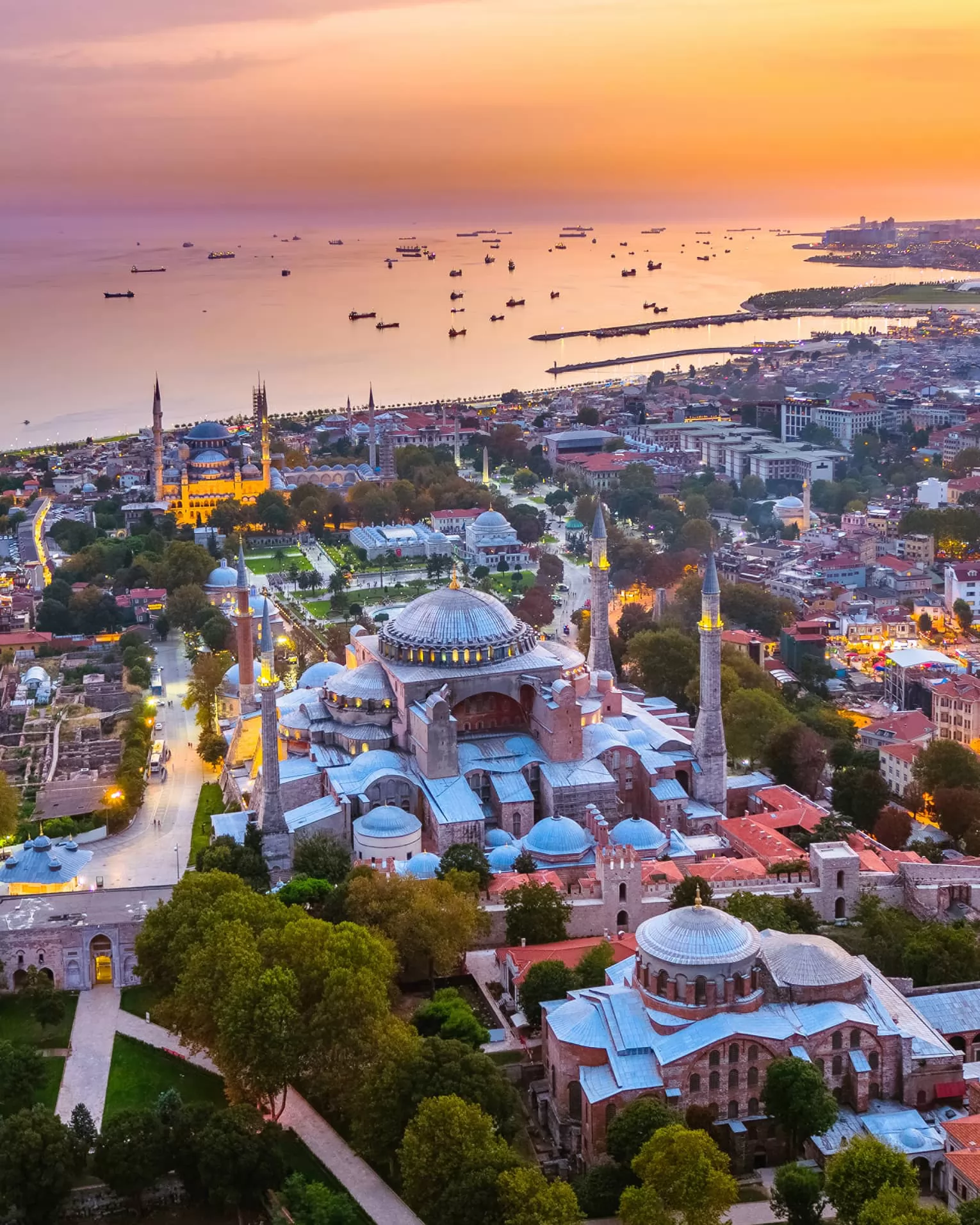 Vistas de barrio de Sultanahmet en Estambul